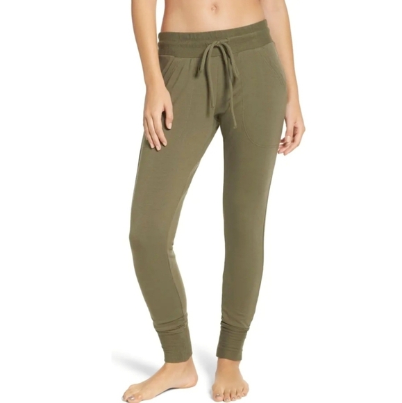🌸 Free People | Olive Cozy Joggers‎ M - Picture 1 of 10